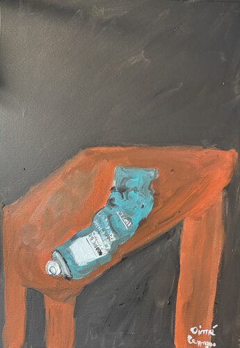 Tube de blanc de titane van Aimé Cesanges, Schilderij te koop op Singulart