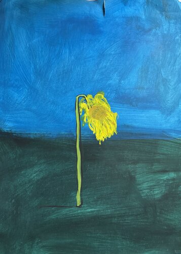 Pissenlit géant de Aimé Cesanges, Pintura a la venta en Singulart
