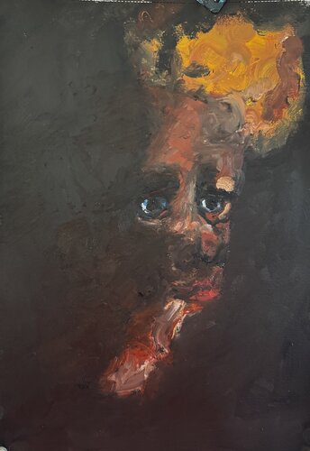 Portrait au clair obscur di Aimé Cesanges, Pittura in vendita su Singulart