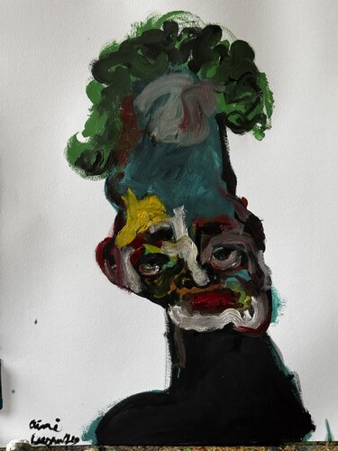 Portrait en écriture automatique de Aimé Cesanges, Pintura a la venta en Singulart