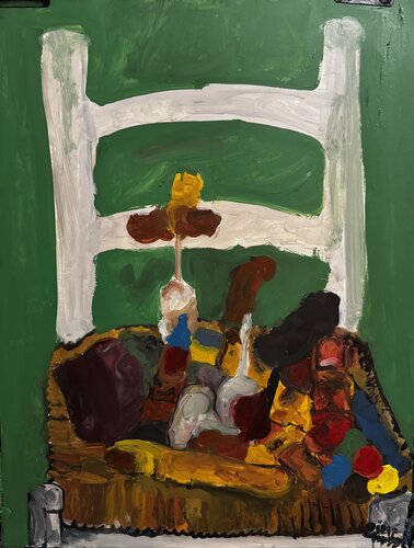 Nature morte aux sculptures van Aimé Cesanges, Schilderij te koop op Singulart