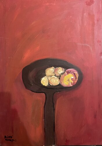 Nature morte à la table num•3 van Aimé Cesanges, Schilderij te koop op Singulart