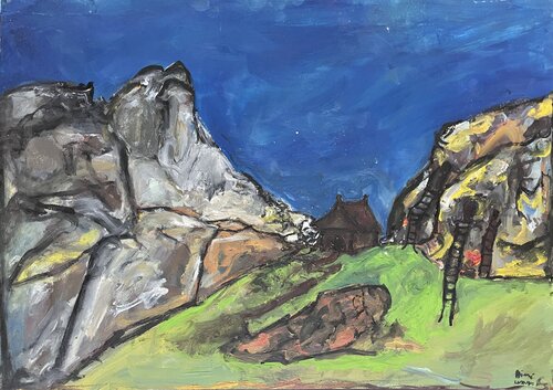 Carrière d’or by Aimé Cesanges, Painting for Sale on Singulart