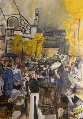 Travailleurs by Aimé Cesanges, Painting for Sale on Singulart