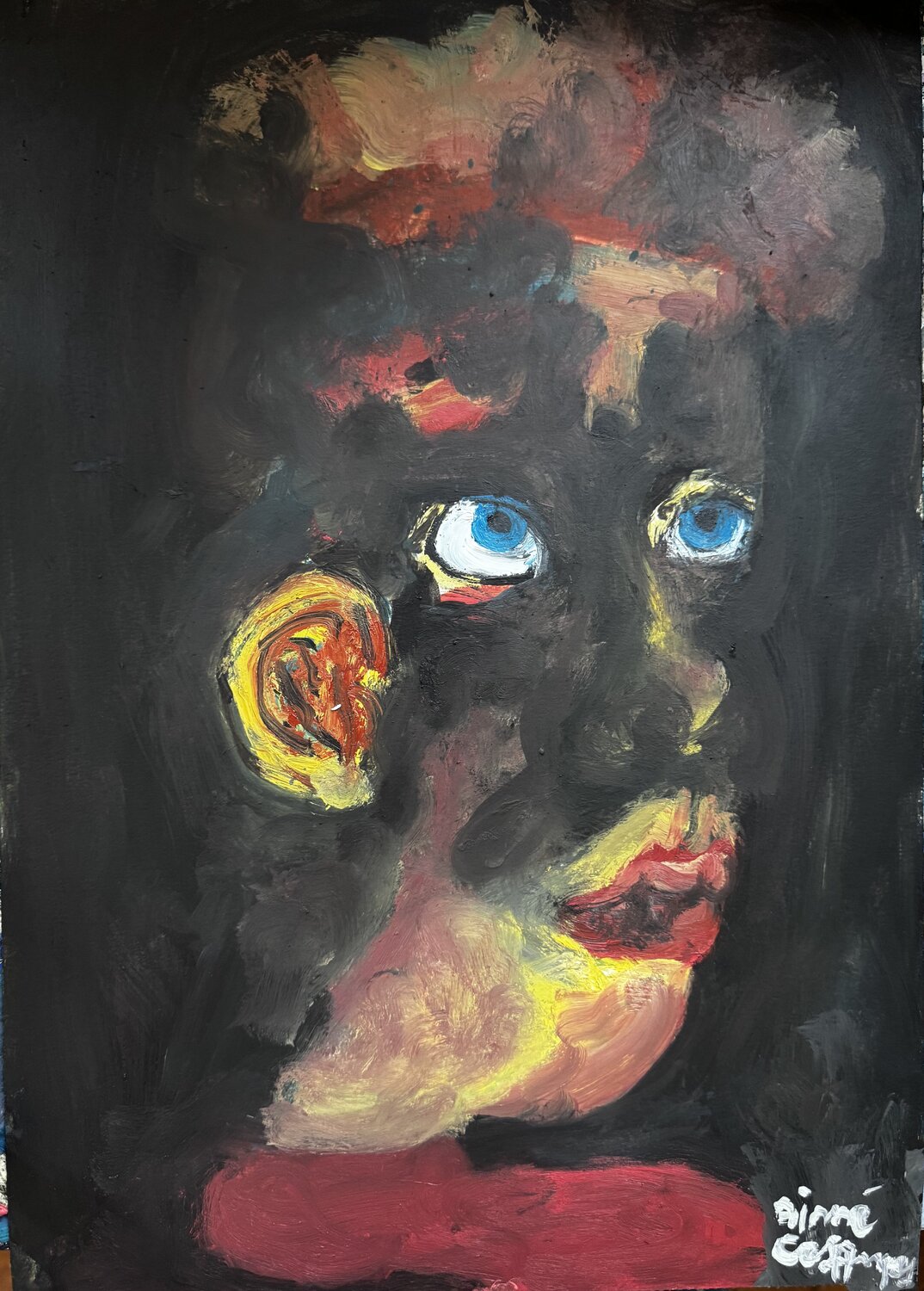 Portrait dans l’obscurité Aimé Cesanges
