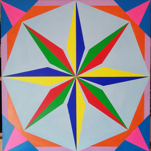 Rosa dei venti "Peace" di Dino Puglisi, Pittura in vendita su Singulart
