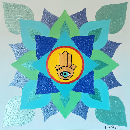 La mano di fatima di Dino Puglisi, Pittura in vendita su Singulart