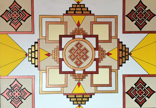 Infinito Tibetano di Dino Puglisi, Pittura in vendita su Singulart