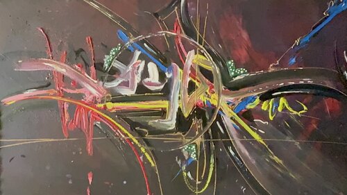 «  rien ne résiste longtemps à une intention qui sait où elle va" by olivier TOMA, Painting for Sale on Singulart