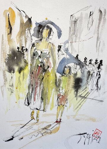 Al mattino by YŪREI, 종이 for Sale on Singulart