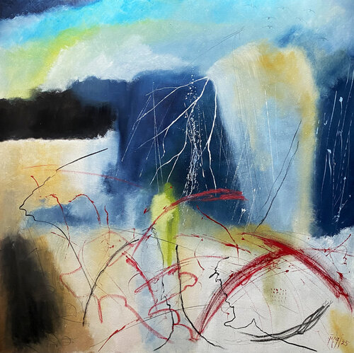 Red Movement van YŪREI, Schilderij te koop op Singulart
