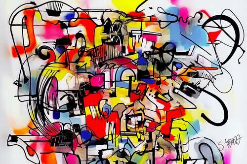 Alfabeto by simone ibba, Digital for Sale on Singulart