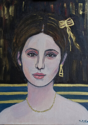 Elegant lady von Marit Refsnes, Malerei kaufen auf Singulart