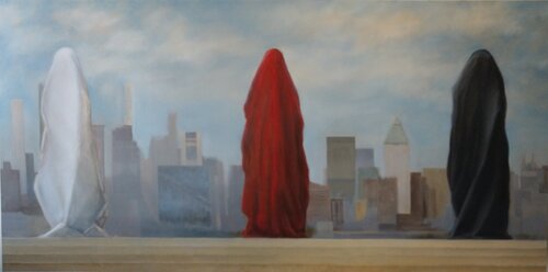 The Last Three People You Met di Michael Massen, Pittura in vendita su Singulart