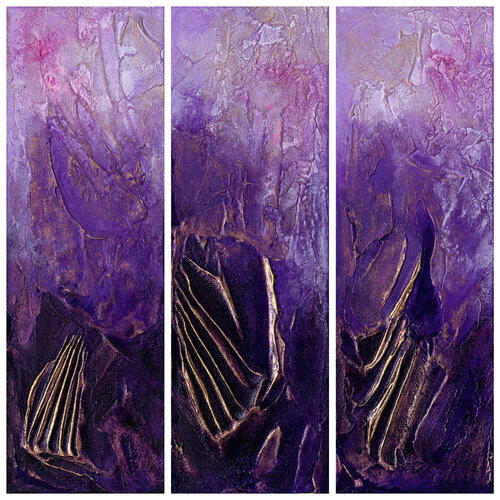 Amethyst_3er-Set van Fortuna Per, Schilderij te koop op Singulart