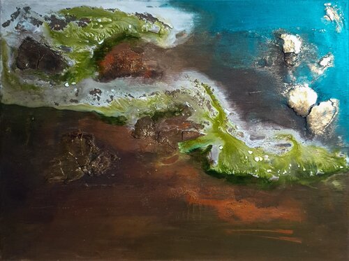 Erdfarbenes Flüstern von Fortuna Per, Malerei kaufen auf Singulart