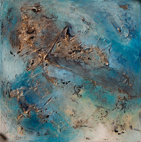 Blau des Larimars von Fortuna Per, Malerei kaufen auf Singulart