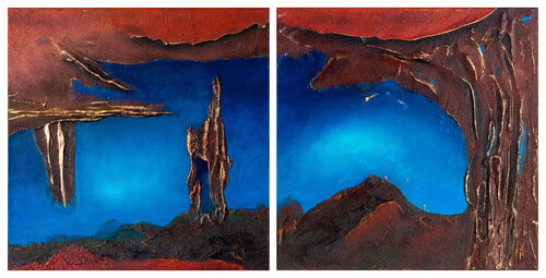 Blick in die Unendlichkeit 2er-Set van Fortuna Per, Schilderij te koop op Singulart