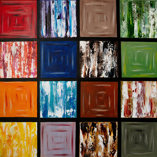 Spectrum Harmony – Farben im Dialog van Fortuna Per, Schilderij te koop op Singulart
