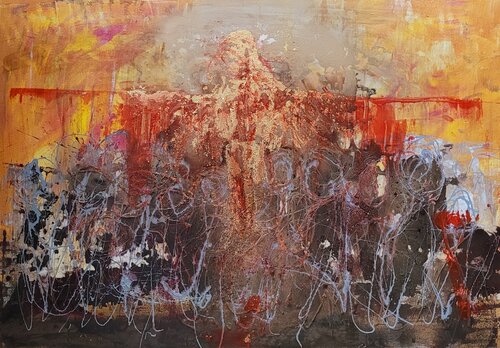 Passion Christi by Manuela Eibensteiner, Painting for Sale on Singulart