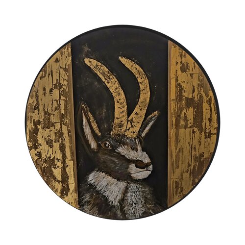 Goldener  BOCK di Manuela Eibensteiner, Pittura in vendita su Singulart