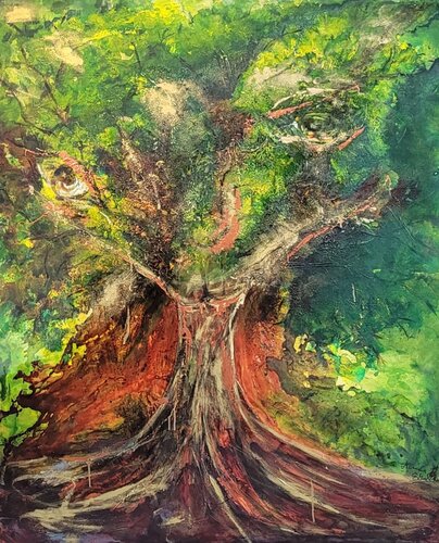 Lebensbaum by Manuela Eibensteiner, 油畫 for Sale on Singulart