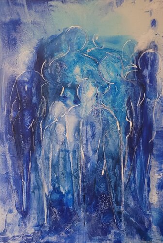 Menschen di Manuela Eibensteiner, Pittura in vendita su Singulart
