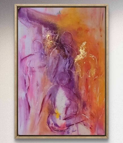 Goldener Tanz van Manuela Eibensteiner, Schilderij te koop op Singulart