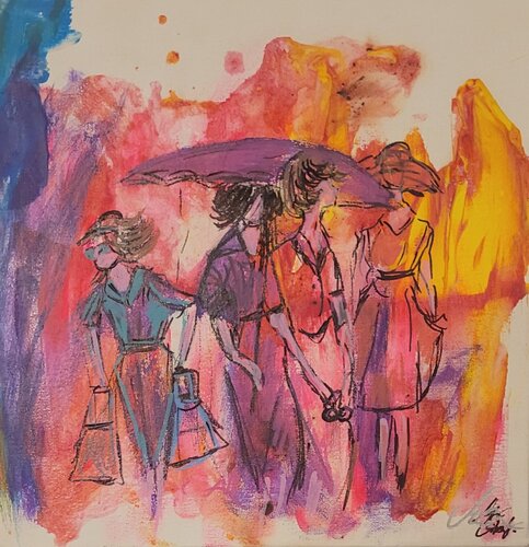 think pink by Manuela Eibensteiner, Painting for Sale on Singulart