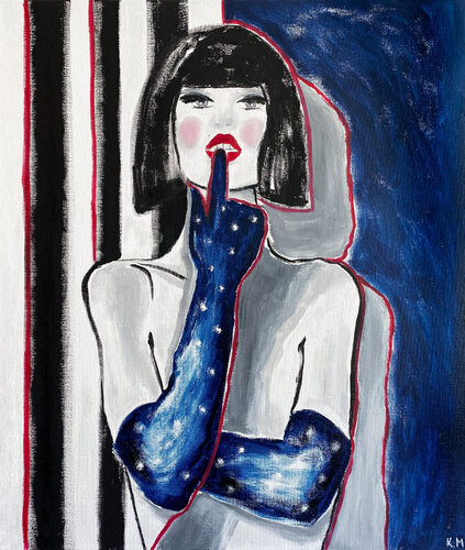 Someone from «Crazy Horse» di Kristina Mallen, Pittura in vendita su Singulart