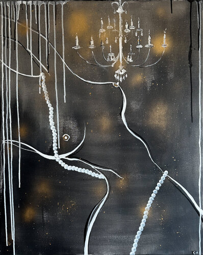 Après minuit. After midnight von Kristina Mallen, Malerei kaufen auf Singulart