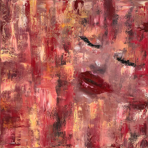 WOMAN IN LOVE di Kristina Mallen, Pittura in vendita su Singulart