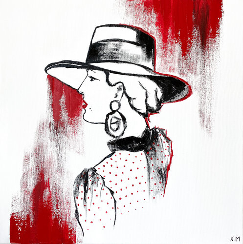 A Portrait of Madame Colette von Kristina Mallen, Malerei kaufen auf Singulart