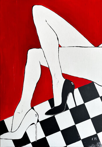 DOMINO by Kristina Mallen, Painting for Sale on Singulart