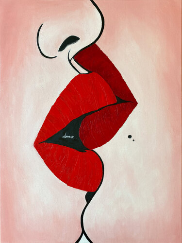 L’AMOUR par Kristina Mallen, Peinture en vente sur Singulart