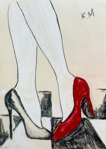 Flirt di Kristina Mallen, Disegno in vendita su Singulart