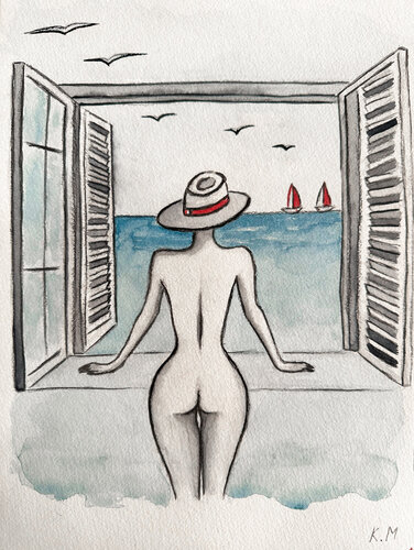 La belle matinée von Kristina Mallen, Malerei kaufen auf Singulart