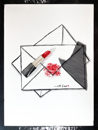 Lettre d’amour by Kristina Mallen, Work on Paper for Sale on Singulart