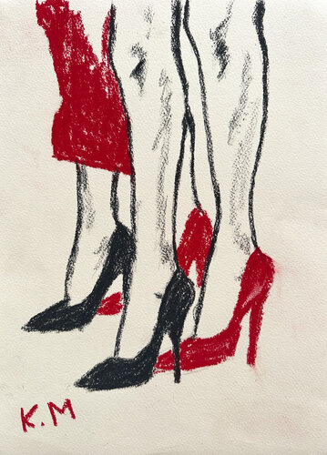 Steps of Seduction by Kristina Mallen, 素描 for Sale on Singulart