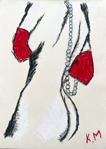 Red Glove Mystery von Kristina Mallen, Zeichnungen kaufen auf Singulart