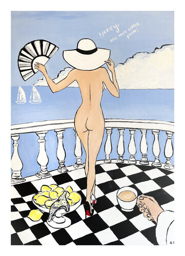 Morning bliss on the Amalfi Coast (Giclée Print) by Kristina Mallen, Print for Sale on Singulart