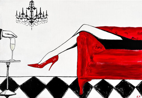 Aristocratic Prelude di Kristina Mallen, Pittura in vendita su Singulart