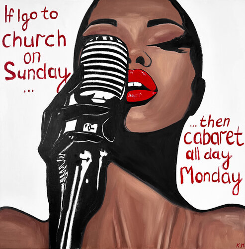 “If I Go to Church…” par Kristina Mallen, Peinture en vente sur Singulart