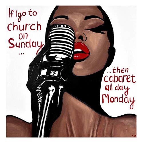 “If I Go to Church…” (Giclée Print) van Kristina Mallen, Afdruk te koop op Singulart
