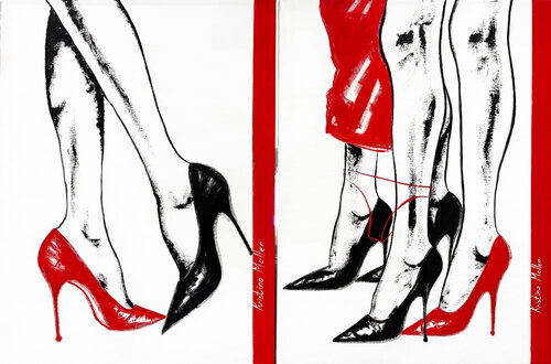 From Flirt to Seduction: The Game Continues de Kristina Mallen, Pintura a la venta en Singulart