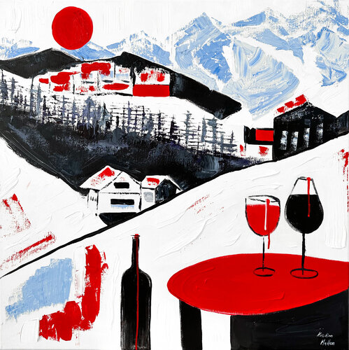 Après-Ski Wine Delight in the Snowy Alps Kristina Mallen
