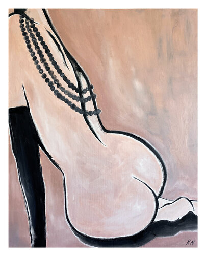 Madame in Black Gloves (Giclée Print) by Kristina Mallen, Print for Sale on Singulart
