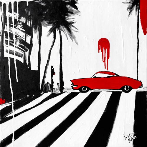 Melting Sun in L.A. van Kristina Mallen, Schilderij te koop op Singulart