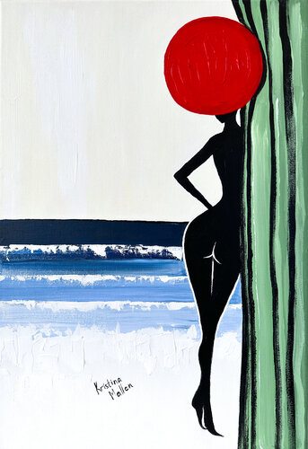 L’Observateur de la Mer van Kristina Mallen, Schilderij te koop op Singulart