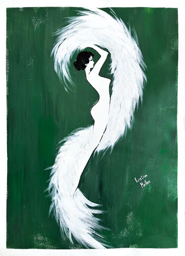 Burlesque Muse par Kristina Mallen, Œuvre sur papier en vente sur Singulart